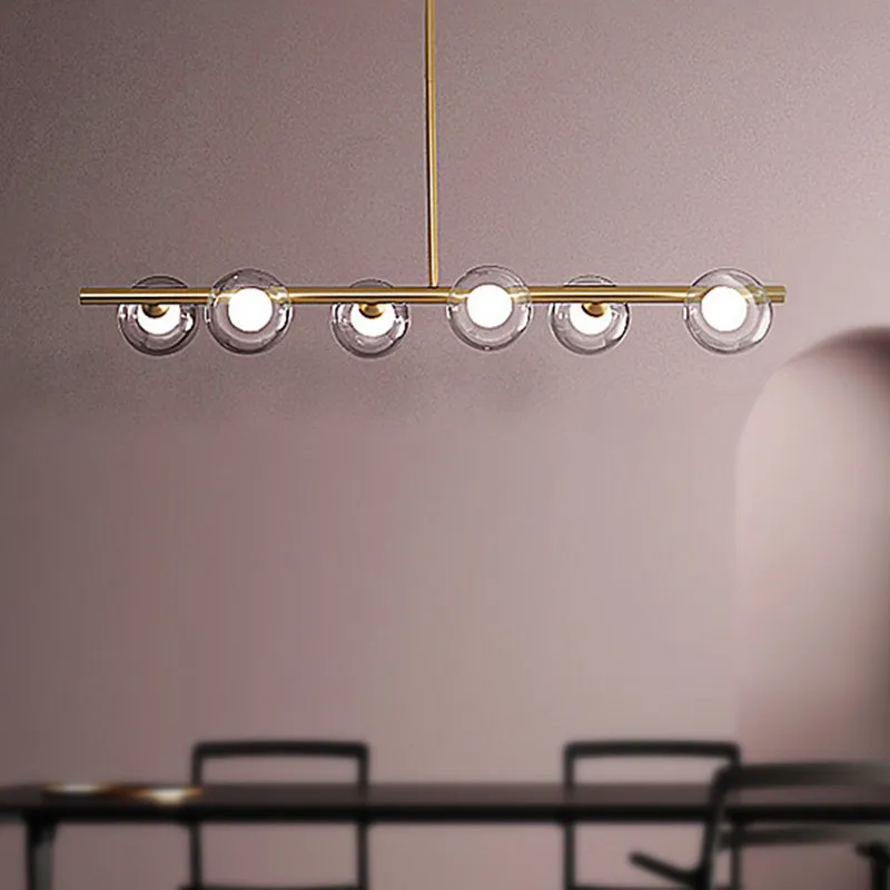 Скандинавские простые черные/Золотые светодиодные подвесные светильники