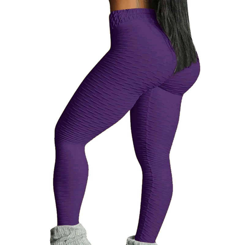Purple2 Vertvie, женские сексуальные штаны для йоги, бесшовные леггинсы для фитнеса, для занятий спортом, бега, спортзала, леггинсы с высокой талией, пуш-ап, тонкие женские штаны - Цвет: Purple2