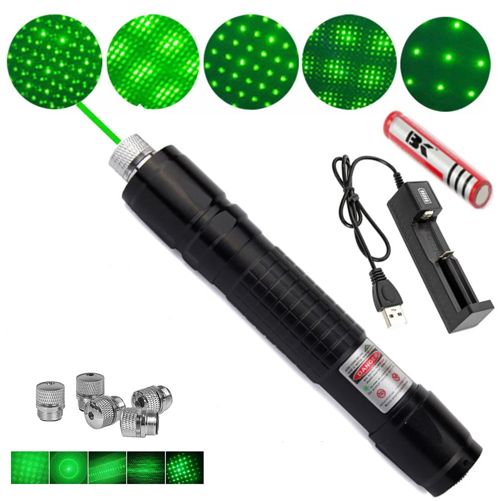 

High-power green indicator 018 laser sight 532nm 5mw high-power green laser adjustable focus super far radiation 8000m