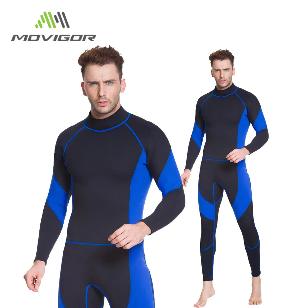 3MM Neoprene Men Diving Suit Scuba Long Sleeve Keep Warm WetSuit Surfing Full Body Spearfishing Underwater Hunting SwimWear