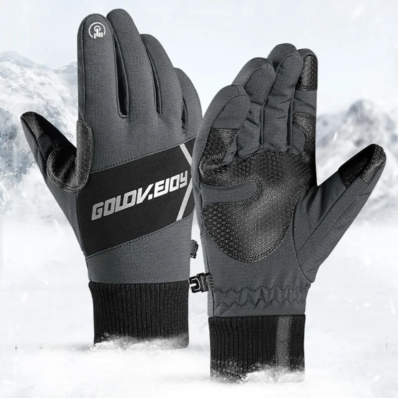 

Winter Warm Bicycle Gloves Touch Screen Warm Ski Gloves Waterproof Riding Gloves