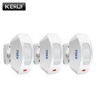 Беспроводной детектор KERUI для занавесок с пассивным ИК датчиком, беспроводной 433 МГц для GSM PSTN, домашняя система охранной сигнализации, 3 шт.Лот, датчик движения окна
