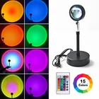 Проекционная лампа RGB с дистанционным управлением, радужная атмосферная Светодиодная лампа для дома, спальни, магазина, фоновая декоративная настенная лампа ing