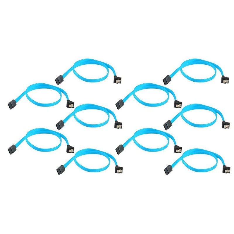JABS 10 шт. x 18 дюймов SATA 3 0 кабель SATA3 III 6 ГБ/сек. прямоугольный 90 градусов для жесткого
