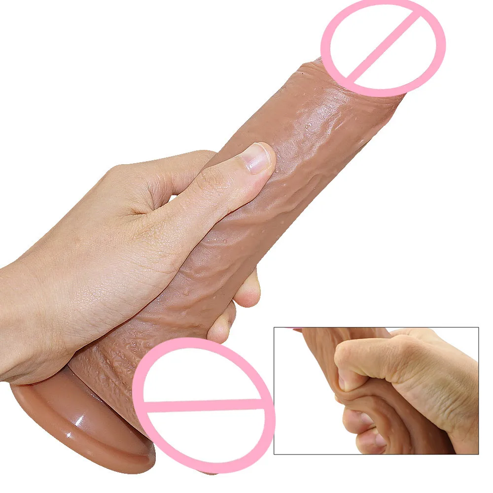 Реалистичный дилдо для секса игрушки женщин пенис с присоской Регулируемый