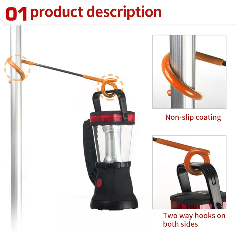 Multifuncational аварийный подвесной крюк Led лампы светильник Портативный кемпинг ing