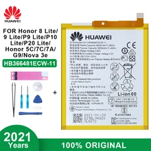 Оригинальный аккумулятор Huawei HB366481ECW для телефона Honor 8 Lite 5C 7C 9I 9 P9
