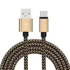 Магнитный кабель UGI USB C, 3 м, 2,4 А, золотистая нейлоновая оплетка, для быстрой зарядки и синхронизации данных, для Samsung, Xiaomi, RedMi, Huawei, Android