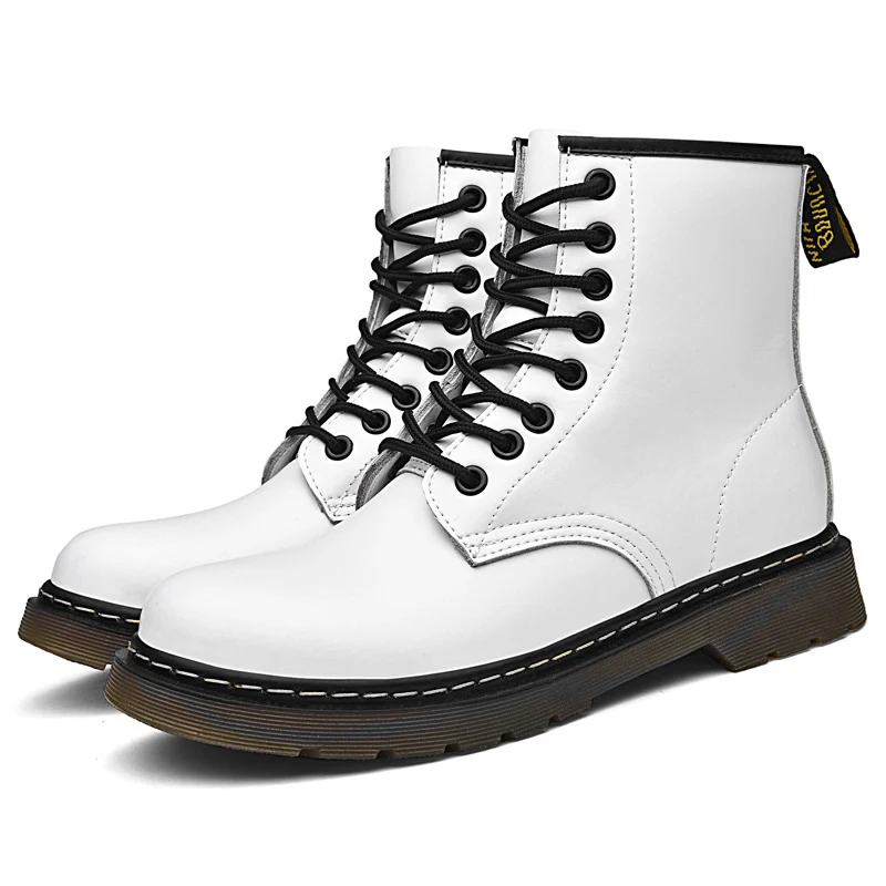 Мужские ботильоны для Martin ботинки из натуральной кожи мужские Martensmotorcycle зимняя