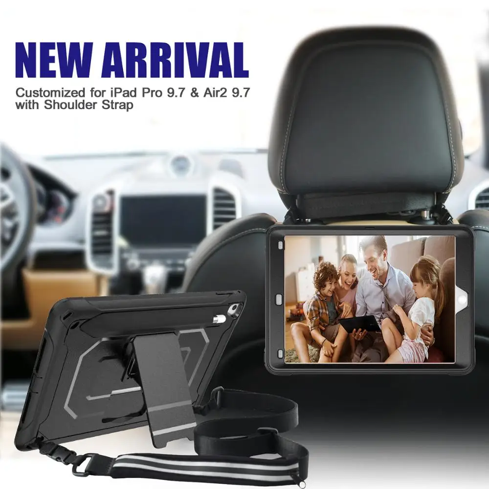 

Protection Cover Case for ipad pro9.7 / Air2 Luxury Tablet Shockproof Smart Leather Stand Case Cover