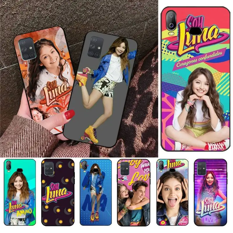 Мягкий силиконовый черный чехол PENGHUWAN Soy Luna для Samsung A10 A20 A30 A40 A50 A70 A71 A51 A6 A8