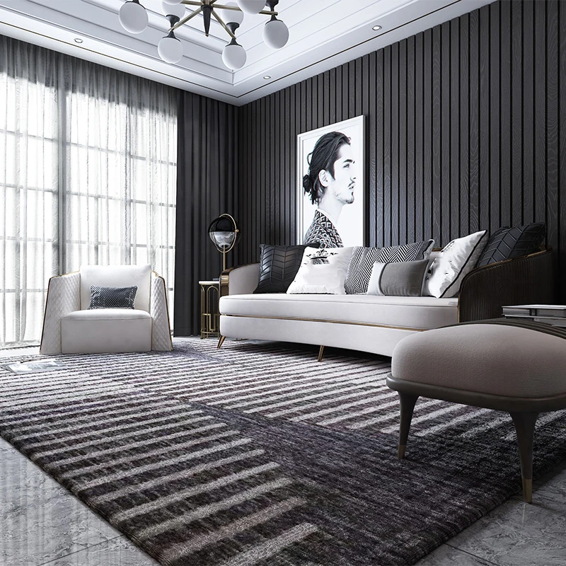 

Simple Dark Gray Carpets for Living Room Modern Home Bedroom Rug Bedside Sofa Coffee Table Floor Mat Nordic Carpet Lamb Velvet
