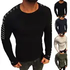 2020 Осенние повседневные мужские толстовки в полоску с круглым вырезом и Knittwear Пуловеры Пуловер тянуть Homme S-3XL мужская одежда