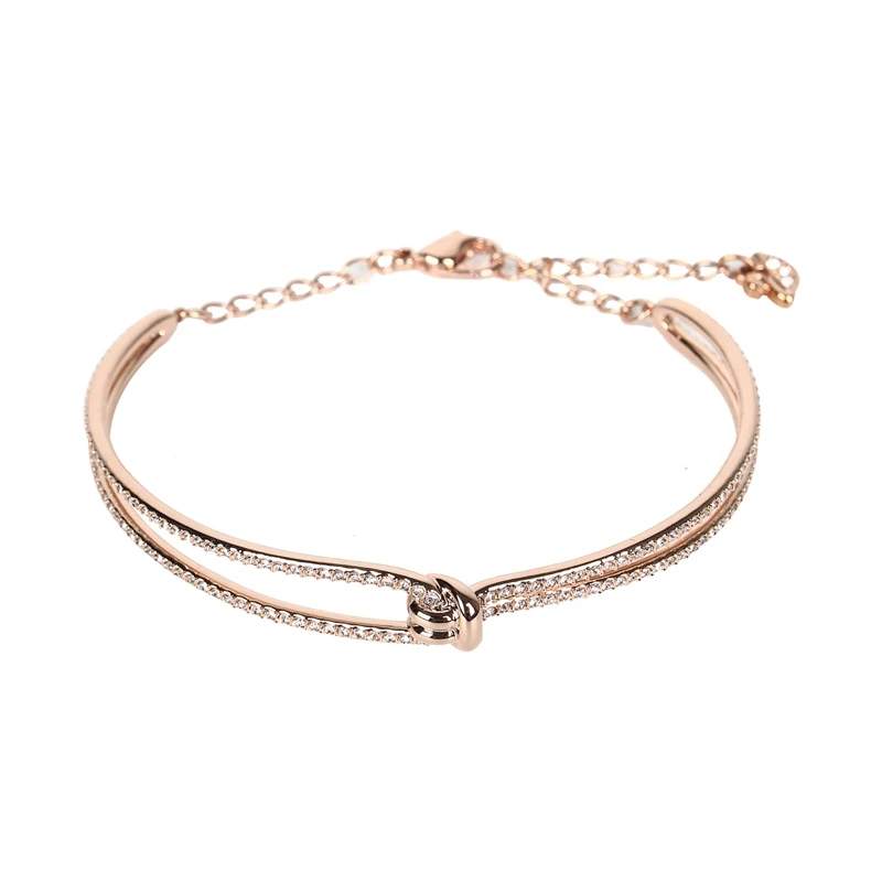 Rose gold 5390818 Подлинный и абсолютно браслет Swarovski Duo Evil Eye - Окраска металла: Rose gold 5390818