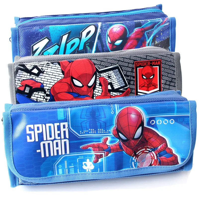 Spiderman boy cartoon pencil bag Disney large capacity stationery case simple school supplies kids gift | Канцтовары для офиса и
