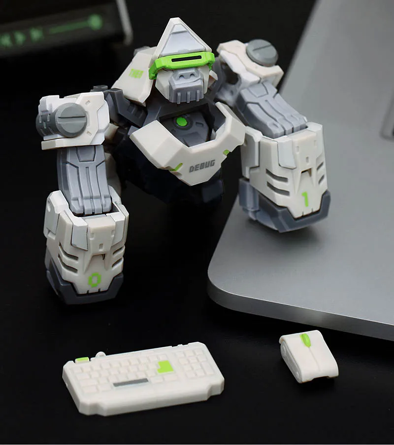 XIAOMI MIJIA 52 игрушки зверь серии план обезьяна игрушка фигурка программист деформация робот 5 см куб DIY Детский подарок портативный