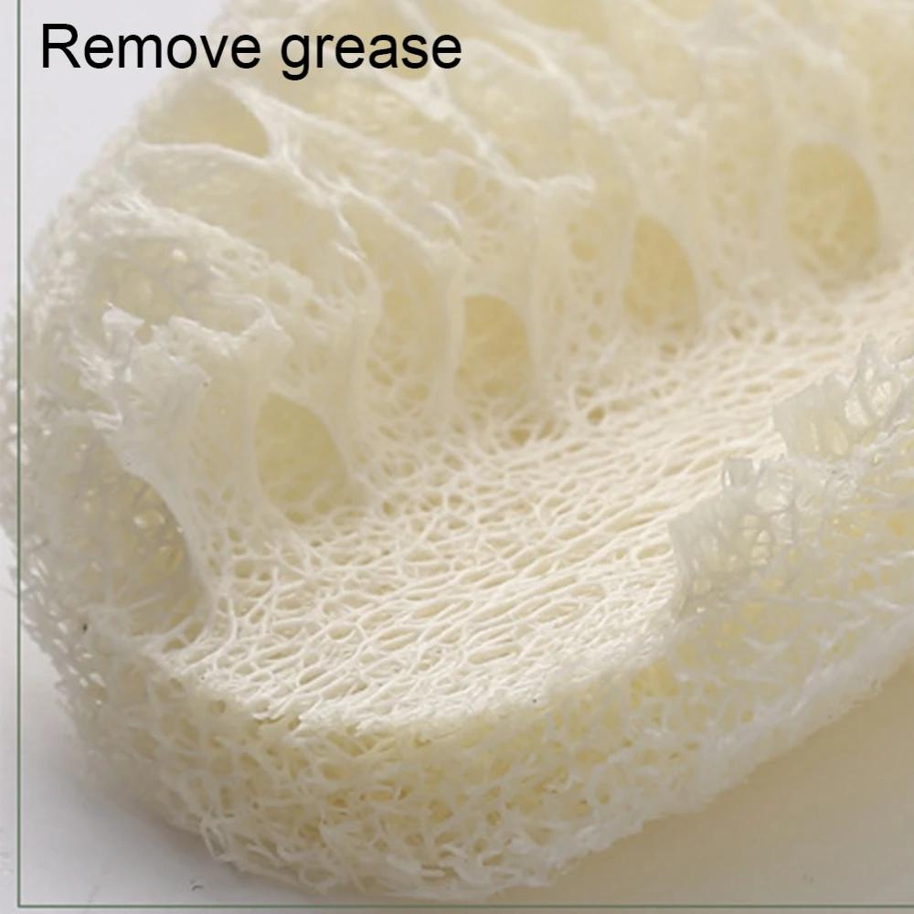 6 шт. кухонные антижировые чистящие салфетки для мытья посуды из натуральной люфы