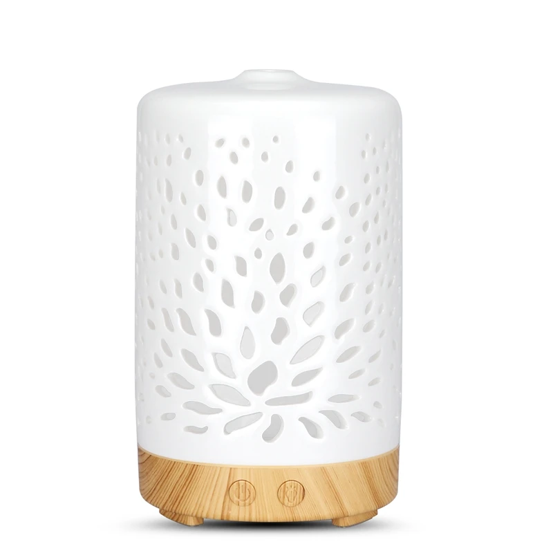 Ceramic Ultrasonic Aroma Diffuser Air Humidifier Purifier Atomizer Essential Oil with 7 Color Night Lights for Home | Дом и сад