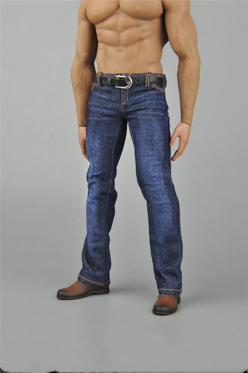 Мужской комплект из жилета джинсов брюк и кожаной обуви диагональю 12 дюймов |