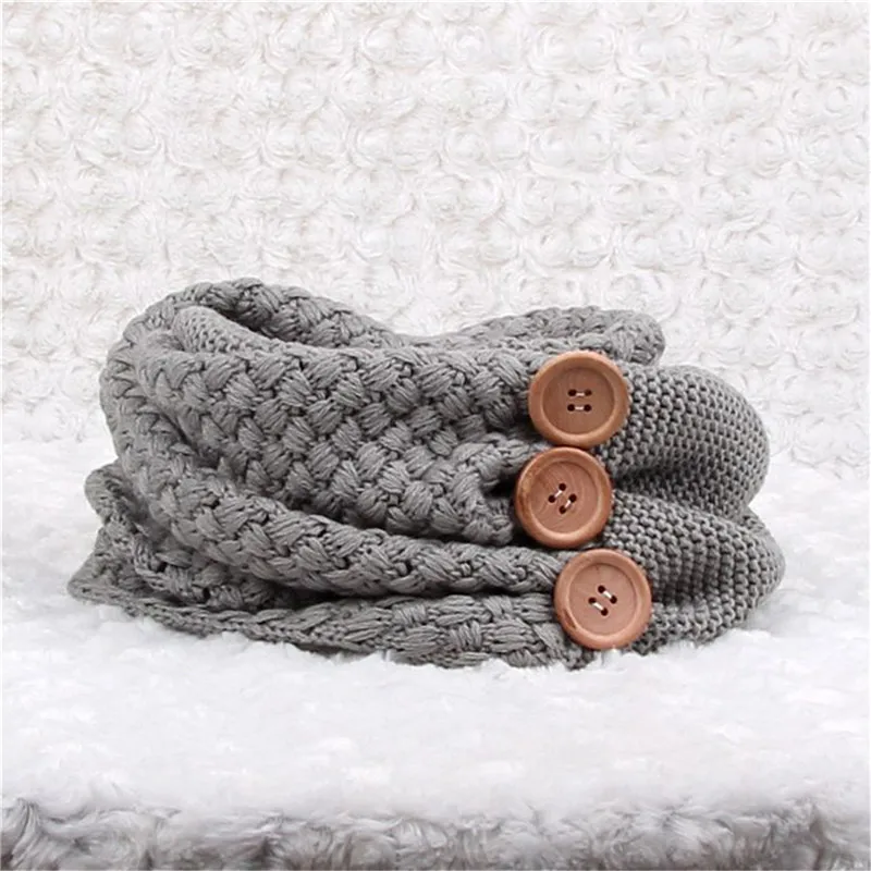 

Women Man Winter Warmer Scarf Infinity Cable Knitted Neck Cowl Circle Collar Faux Fur Thick Loop Soild Color Scarves Snood