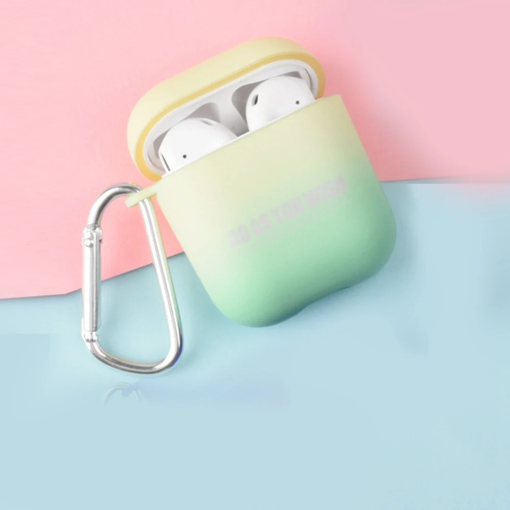 Роскошный позолоченный чехол для AirPods, модный градиентный защитный чехол для air pods 2, беспроводной чехол для наушников - Цвет: A4