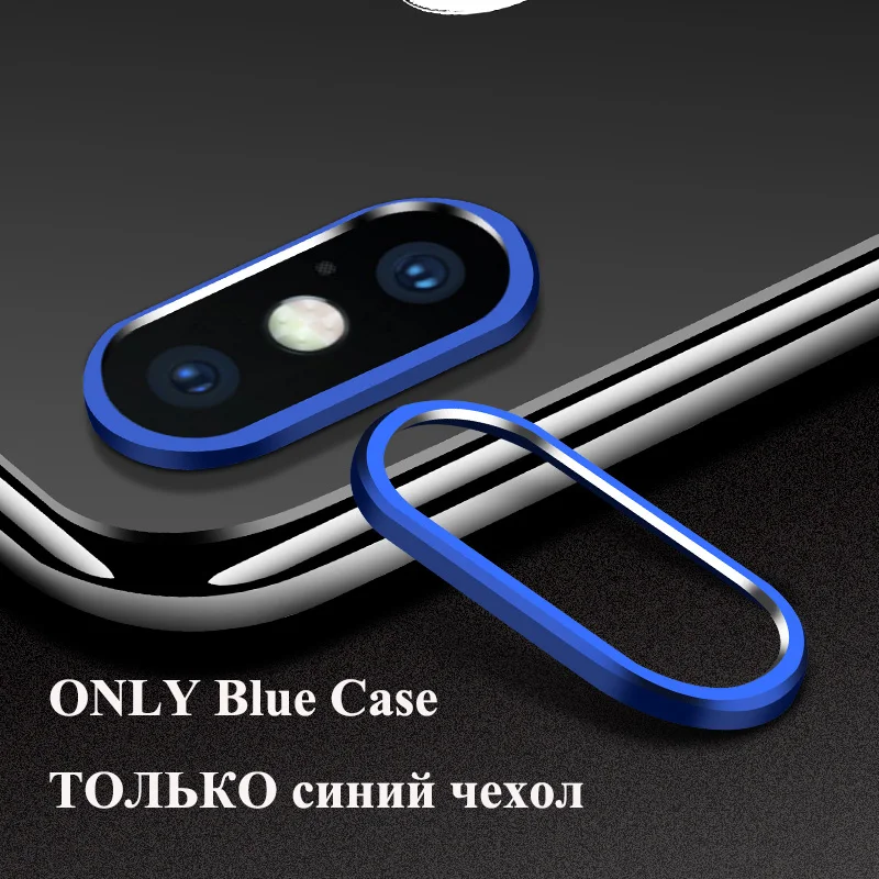 Blue Защитное металлическое кольцо для камеры Xiaomi Redmi Note 7 Note7 Pro стекло для камеры Redmi Note 7 Pro Защита объектива камеры закаленное стекло - Цвет: Blue