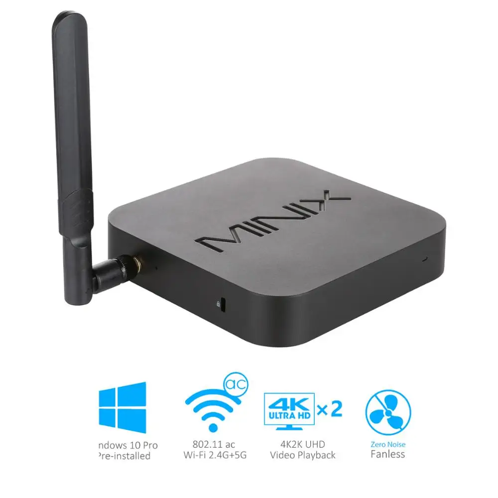 Мини-ПК MINIX NEO Z83-4 Plus/Z83-4 MAX Intel Atom Windows/Ubuntu мини-ПК двухдиапазонный безвентиляторный