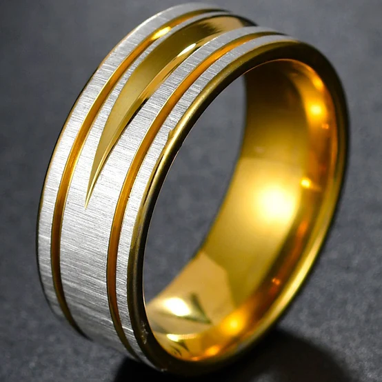 8MM FrostRing Ювелирные изделия MeMolissa, Ретро стиль, нержавеющая сталь, татуировка дракона, мужское кольцо для мужчин, серебро, черный цвет, широкие кольца в стиле панк - Цвет основного камня: 8MM FrostRing