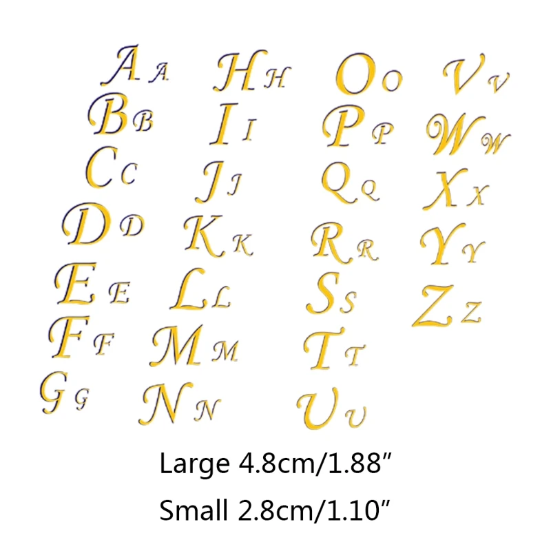 

1 Set Epoxy Resin Mold Filler 26 Letters UV Filling Stickers DIY Crafts Making Filler Decal DIY Art Crafts Decorations