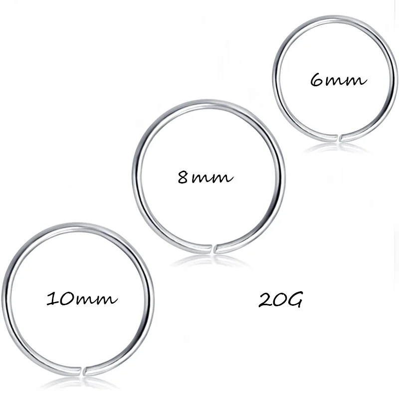 2 шт. кольцо из нержавеющей стали для носа|Украшения тела| |