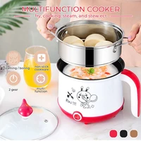 3 colors 1 8l mini electric rice cooker 2 layers food steamer multifunction meal cooking pot heating lunch box