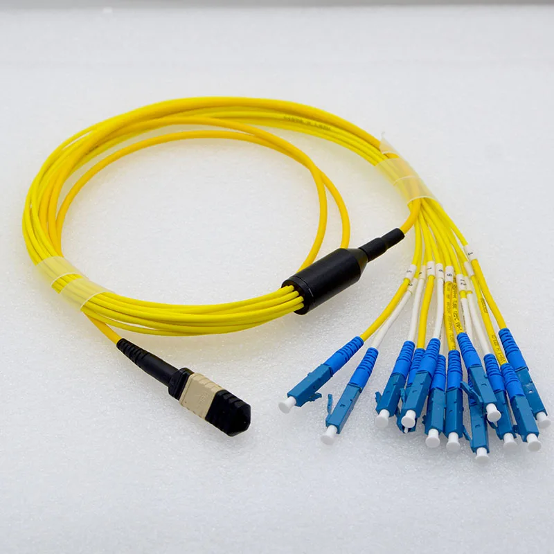 1pcs MPO-LC Optic Fiber Jumper 10 Gigabit Single-Mode 12-Core 40G Fiber jumper Module Connector MTP Fiber Switch Cable Special