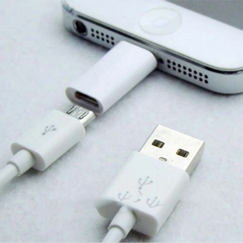 Micro USB кабель для 8 Pin адаптер iPhone 7 6 6S 5 5S 5C SE X ipad конвертер зарядное устройство 8pin
