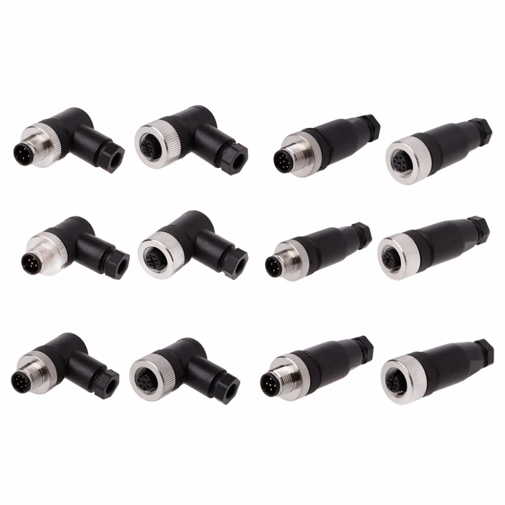 PG7 Сенсор разъем IP67 4/5/8 Pin мужской/женский прямой/правый угол M12 Plug | Обустройство