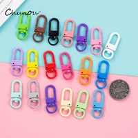 20pcs metal lobster clasp clips key chain ring 19 colour bag car keychain diyjewelry accessories key hooks hook up base findings