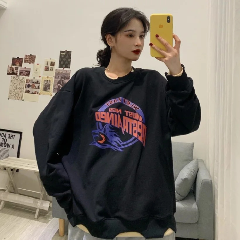 Sweatshirt Women Vintage Clothes Women Sweetshirts Korean Fashion Oversized Hoodie Harajuku Hoodie Women Pullovers Autumn Winter