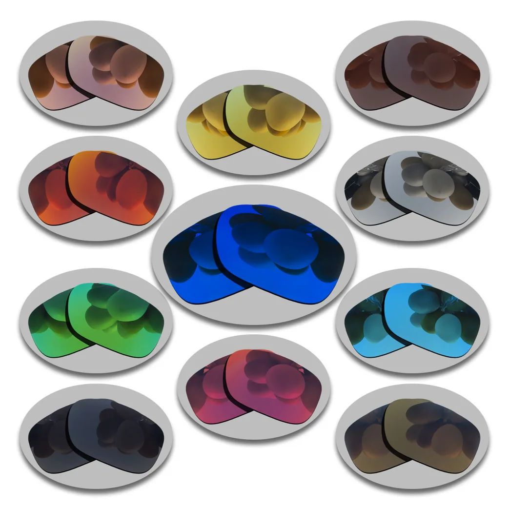 Красно фиолетовые зеркальные Сменные линзы для оправы солнцезащитных очков Twoface