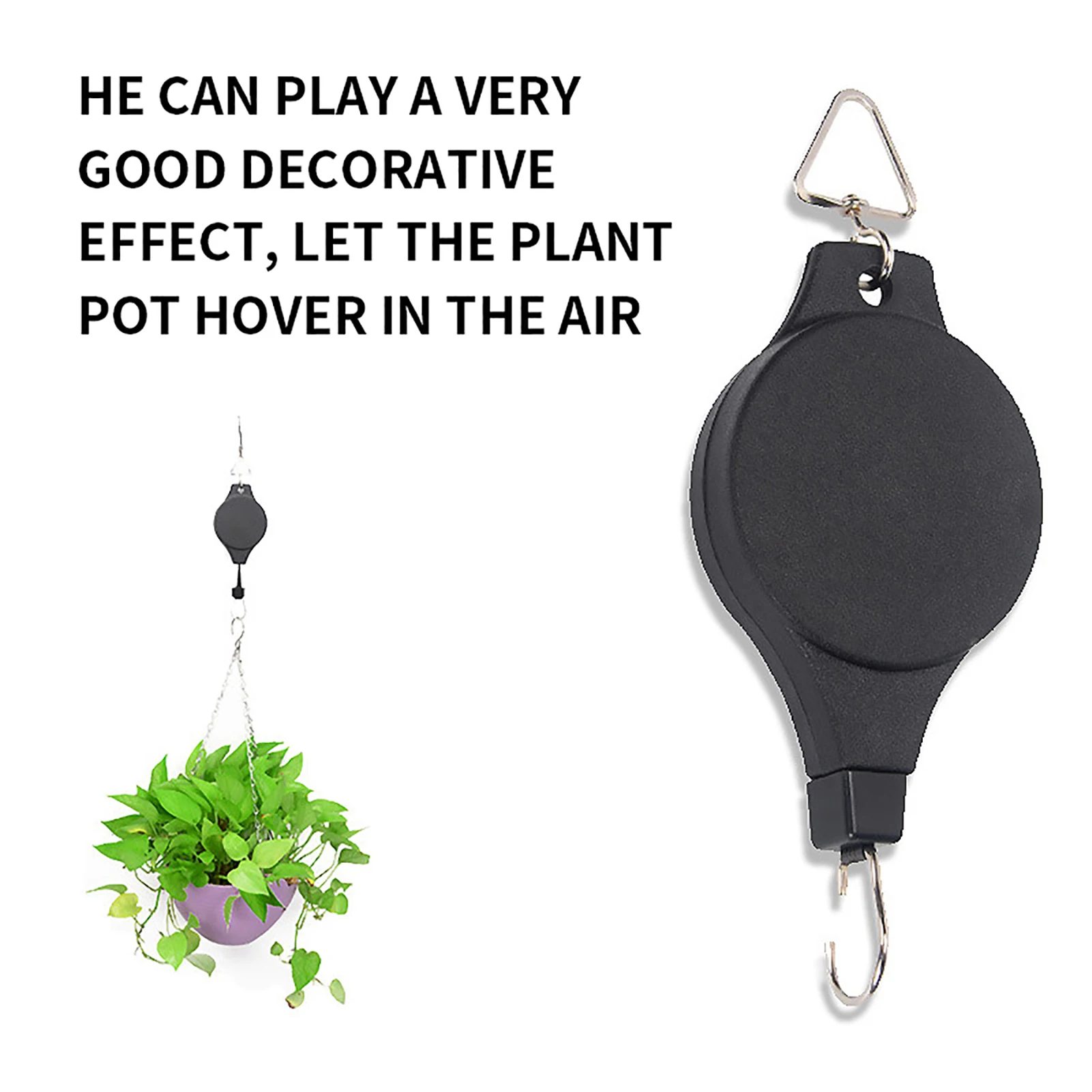 

Extension-Type Flowerpot Lifting Hook Green Plant Garden Bracketplant Potted Large Bearing Capacity Free Hanging Hook