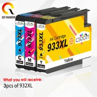 3pcs 932xl 933 for hp932 933xl replacement ink cartridge for hp 932 officejet 6100 6600 6700 7110 7610 7612 printer