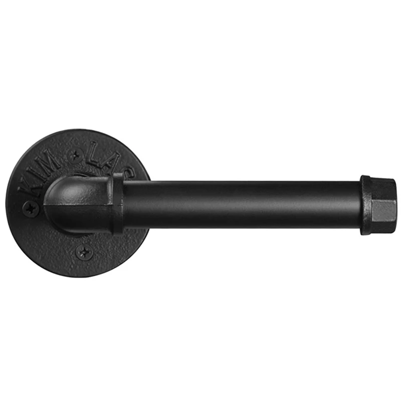 Industrial Pipe Toilet Paper Holder Heavy Duty DIY Vintage Rustic Iron Roll Tissue Wall Mount Towel Racks with Har | Обустройство