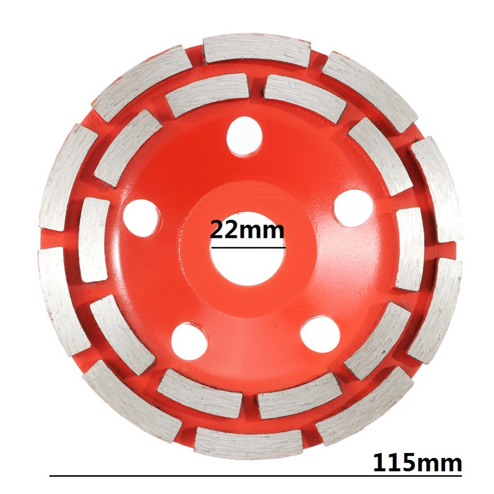 

Double Row Wheel Disc Concrete Granite Grinding Cup Diamond Grinding Bowl Shape for Household Metal Easily Handle Parts