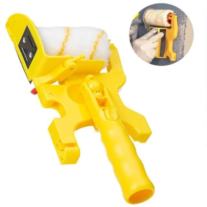 

Trimming Roller Brush for Wall Multifunctional Roller Paint Brush Clean-Cut Paint Edger Wall Painting Tool Paint Roller Brush