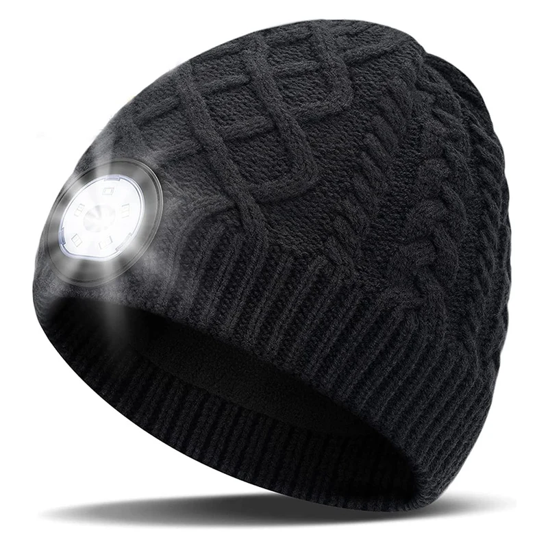 Шапка-бини со светодиодсветодиодный подсветкой подарок для мужчин женщин и бега