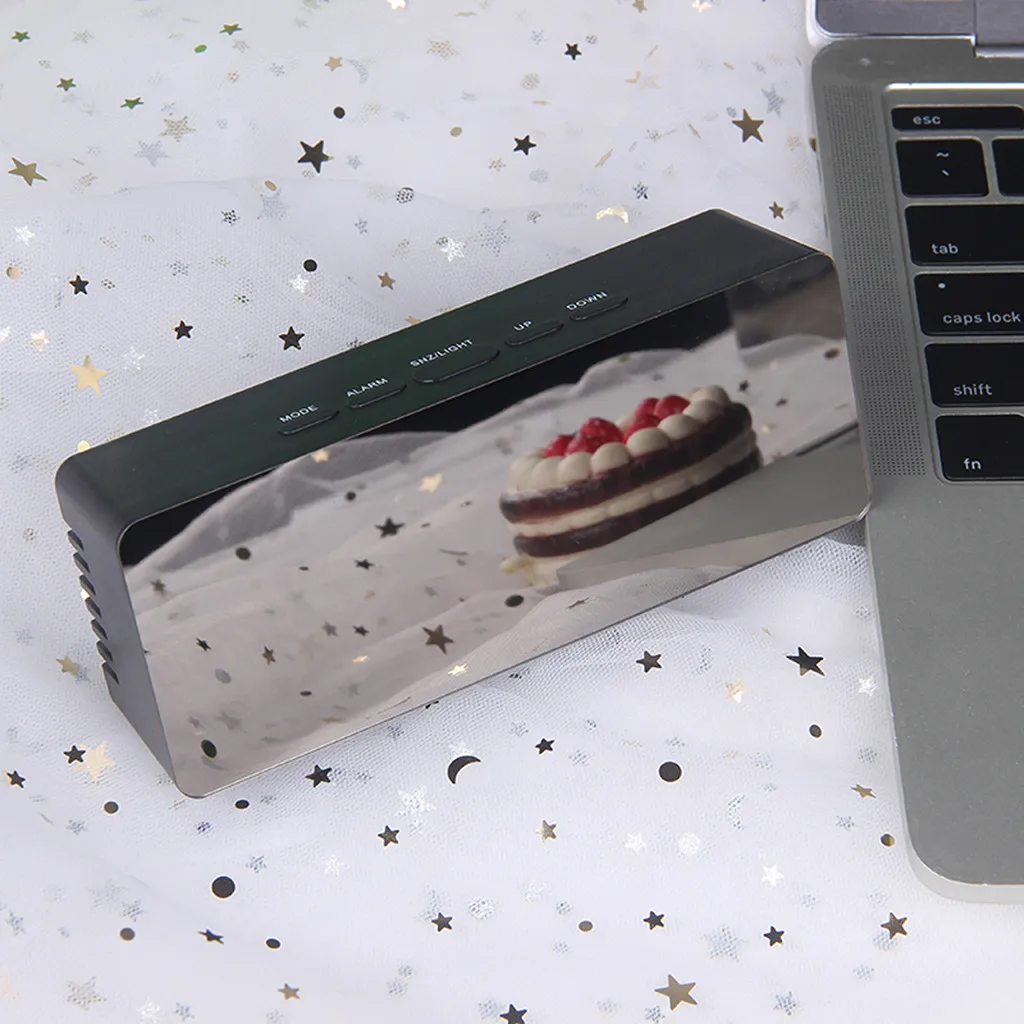 Креативный светодиодный цифровой будильник светильник термометр дисплей