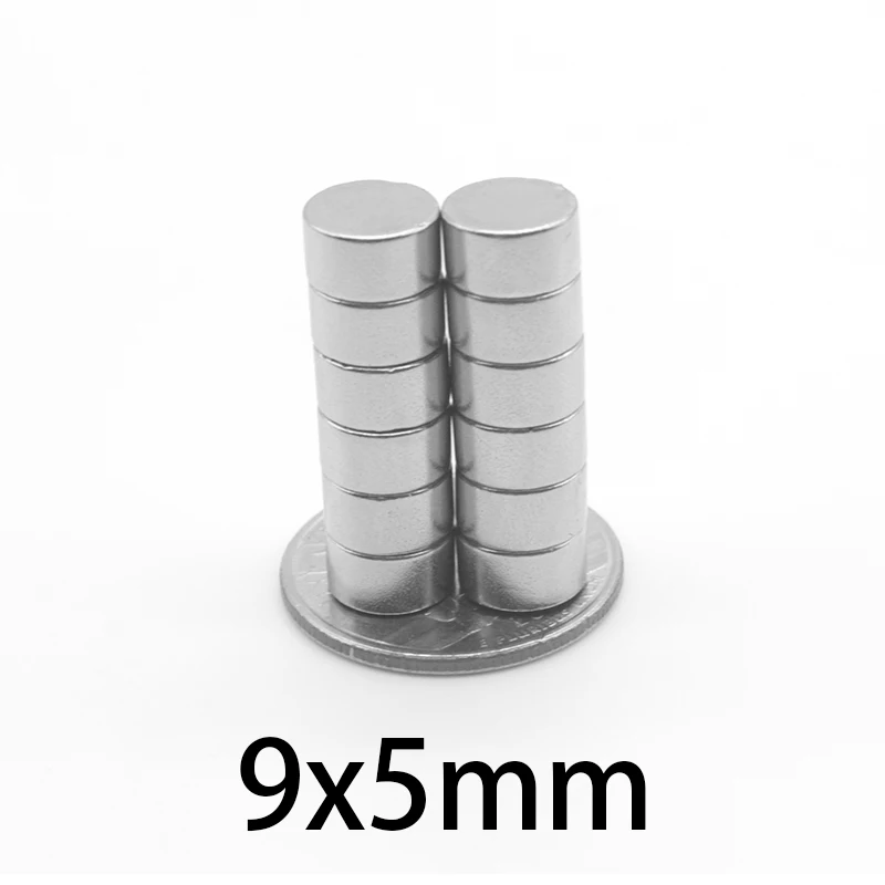 

20-300 pcs 9x5 mm NdFeB N35 Super Strong Rare Earth Disc 9*5 mm Fridge Permanet Magnet 9mm x5mm Small Round Neodymium Magnet 9*5