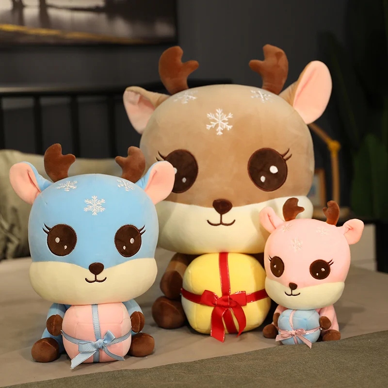 Высококачественная Рождественская Кукла оленя мягкая мультяшная Подушка