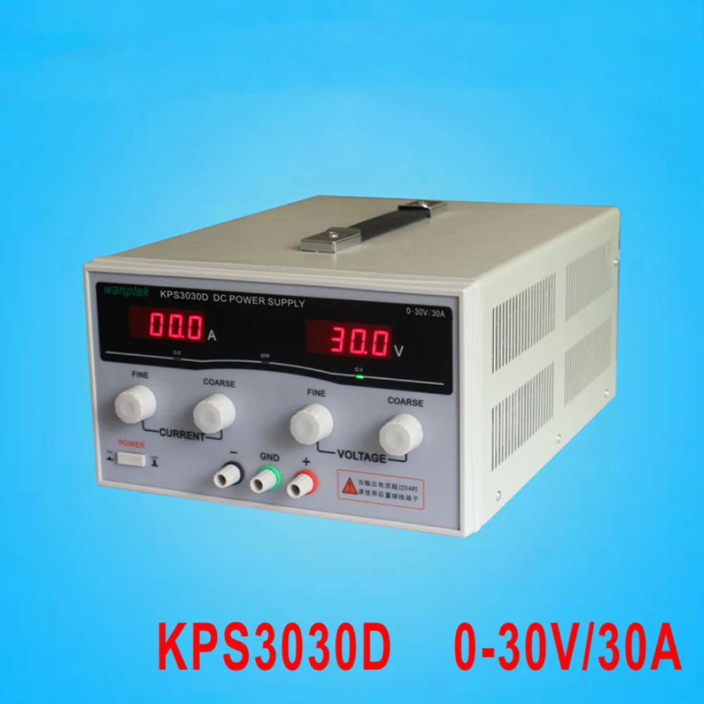 New KPS3030D High precision High Power Adjustable LED Dual Display Switching DC power supply 220V EU 30V/30A enlarge