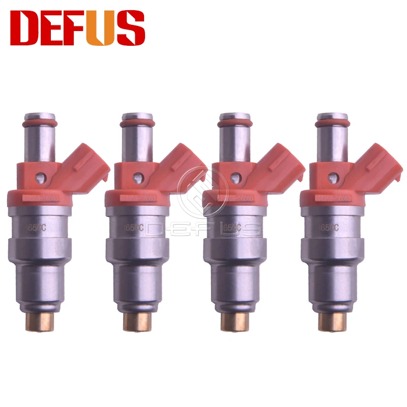 

Топливный инжектор DEFUS 4X 365cc OE 23209-16060, сопло для Toyota 4A-GZE AW11 2,9 Ом, впрыск 23250-16060, низкое сопротивление, новинка