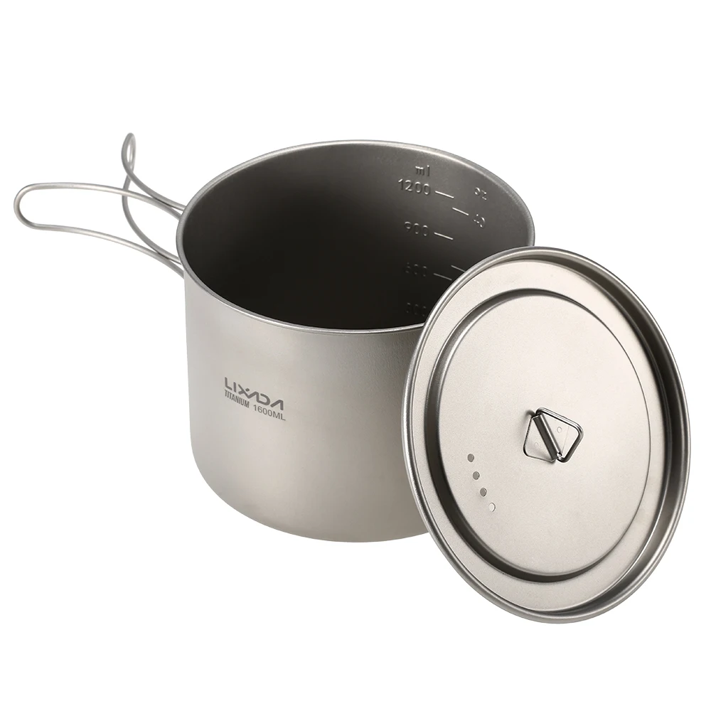 Ультралегкая титановая кружка Lixada портативная подвесная чашка походный для воды