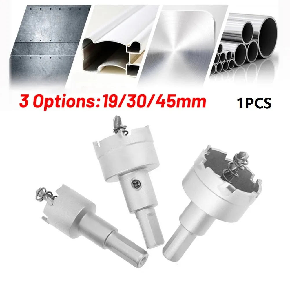 

Carbide Drill Cutter Holesaw Bits Metal Silver Stainless Steel TCT Tip